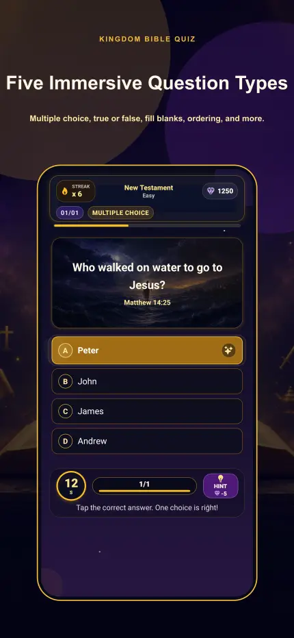 Kingdom Bible Quiz app screenshot 2